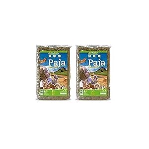 ARQUIVET Paille pour Les rongeurs 1 kg - Nourriture idéale pour Les Lapins, Les cochons d'Inde et Les Petits rongeurs en Fibre - Aliments pour Animaux de Compagnie (Lot de 2)