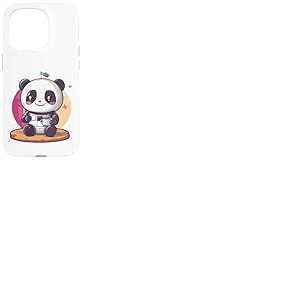 Panda Astronaute avec caf&eacute; Astronaute de l'espace Panda Coque pour iPhone 15 Pro