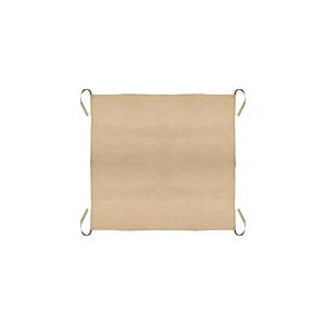 La Cordeline B&acirc;che d&eacute;chets Verts 190 x 190 cm en Toile de Jute Naturel renforc&eacute;e 442 g/m&sup2; - &Eacute;paisse et R&eacute;sistante - avec Poign&eacute;es - B&acirc;che Ramassage D&eacute;chets Verts, de r&eacute;colte.