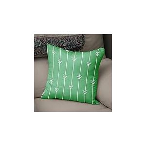 BonaMaison Housse de Coussin Motif, Vert pétrole et Blanc Taie d'oreiller pour Lit Voiture Canapé Maison Salon Chambre, Décoration D'intérieur, 43x43cm - Conçu et Fabriqué en Turquie