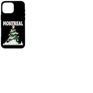 Montr&eacute;al, Ligne d'horizon du Canada, Drapeau Canadien, Arbre de No&euml;l, Amour Coque pour iPhone 16 Pro Max