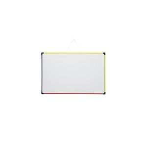 MAUL tableau blanc MAULfun 38,5x58,5cm | Tableau magnétique à accrocher pour le bureau et le home office | Tableau portable pour écrire, peindre, dessiner | Inscriptible des deux côtés | Multicolore