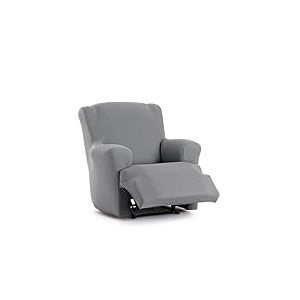 EYSA Housse de canapé bi-élastique pour Fauteuil Relax inclinable Couleur Gris Design Harlem