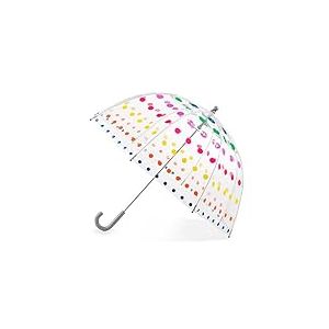 Totes Parapluie transparent à bulles pour enfant avec poignée facile à prendre en main, Pois, Kids - 38" Canopy, Parapluie transparent à bulles avec auvent en forme de dôme, design léger,