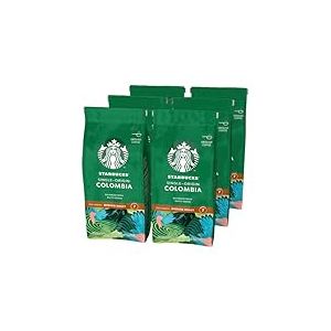 STARBUCKS Single-Origin Colombia, Torréfaction Ambrée, Café Moulu 200g (Pack de 6)