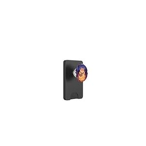 Cottagecore Aesthetic Chubby Kitty Cat Playing Banjo Camping PopSockets PopWallet pour MagSafe