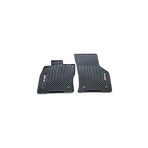 Audi 8Y1061221B041 Lot de 2 Tapis de Sol en Caoutchouc Haut de Gamme pour Toutes Saisons Noir avec Inscription RS3 Pas pour Mild-Hybrid (MHEV)