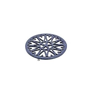 Minuteman International Woodstove Dessous de Plat en Fonte Bleu Diamètre 17,8 cm