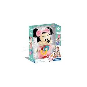 Clementoni | Disney Baby Minnie – Ma Poupée à Cajoler pour Bébés dès 12 Mois | Peluche Interactive avec Tétine Détectée | 2 Boutons Sonores | Développement de l’Imagination et des Sens | Idée Cadeau