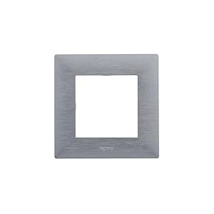 LEGRAND Cadre individuel de la gamme Nilo&eacute; Step pour installation composable, couleur inox, 398287