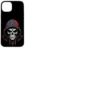 Sweat à Capuche tête de Mort Coque pour iPhone 15 Plus