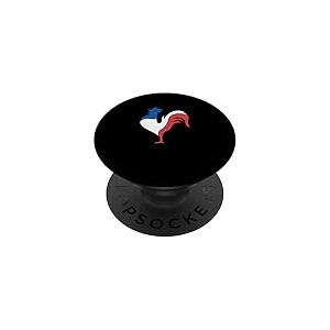 France drapeau Coq gaulois Française couleurs françaises PopSockets PopGrip Adhésif