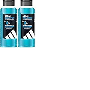 Adidas - Active Skin & Mind - Gel Douche Cool Down Homme - Formule Clean & Vegan, rafra&icirc;chissant - 250 ML (Lot de 2)