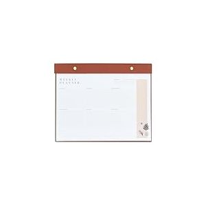 Kokonote - Bloc Note A4 Semainier Kalima | Weekly Planner, Sous-Main Bureau, Planificateur Hebdomadaire | Papeterie de Bureau