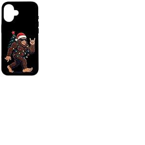 P&egrave;re No&euml;l Bigfoot - Lumi&egrave;res Amusantes pour Sapin de No&euml;l Coque pour iPhone 16