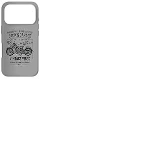 Jack's Garage - Motif Moto - pour Le cric nomm&eacute; Coque pour iPhone 17 Pro