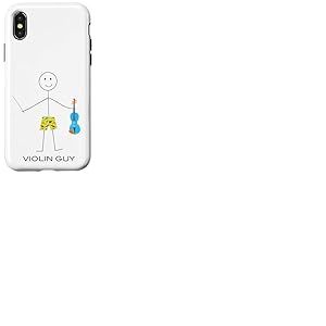 Violon pour Homme drôle, Cadeaux de Musicien Coque pour iPhone X/XS