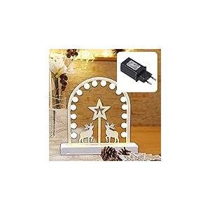 Hellum 577068 Éclairage intérieur LED, métal, blanc, 26 x 26 x 0 cm