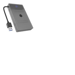 ICY BOX Adaptateur SATA vers USB pour HDD / SSD 2,5", Adaptateur de disque dur, USB 3.0, USB-A, boîtier de protection, sans outil, boîtier externe, IB-AC603b-U3