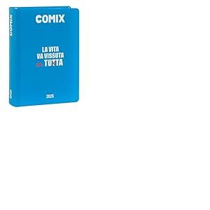 Comix - Agenda journalier 16 mois, agenda scolaire 2024-2025 pour garçons et filles, avec couverture rigide, idéal pour l'école supérieure, 13 x 17,8 cm, bleu clair