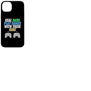 Real Dads Play Games with Kids F&ecirc;te des P&egrave;res Gamer Console Coque pour iPhone 14 Plus