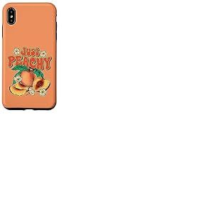 Just Peachy Cute Summer Fruit Rétro Esthétique Peach Beach Coque pour iPhone XS Max
