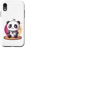Panda Astronaute avec caf&eacute; Astronaute de l'espace Panda Coque pour iPhone XR