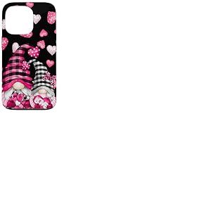 Pink Buffalo Plaid Valentines GNOME Cute Love Heart Coque pour iPhone 13 Pro