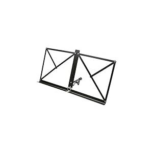 Stagg MUS-A1 BK Pupitre de pliage pour Instrument de musique/Ordinateur de bureau Noir