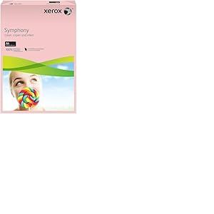 XErox 003R92306 ruban papier symphony pastell, format a4, 160 g/m &sup2; 250 feuilles (rose)