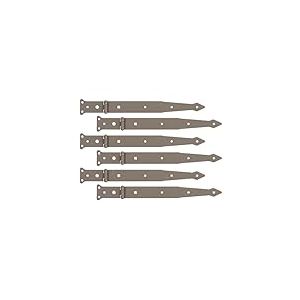 Alberts 821340 DURAVIS&reg; Penture charni&egrave;re | en beige perle, &agrave; couche duplex RAL 1035 | taille 302/77 x 48 mm | kit de 6