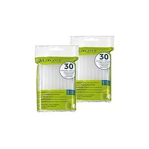 Westcott bâtons de colle chaude 7mm 60 pièces | Recharge de 60 bâtons de colle pour pistolet à colle de taille standard 7 x 102mm | Transparentes pour toutes les plages de température | E-16838 00