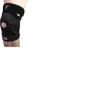 Pekatherm | Bandage thermique au genou avec batterie au lithium | Taille 82 x 28 cm | 8 W de puissance | Aide à réduire la douleur articulaire | Couleur noire AE802