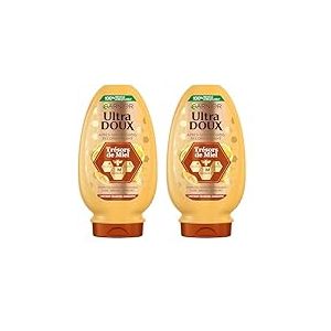 Garnier Ultra Doux - Apr&egrave;s-Shampoing Reconstituant - Enrichi en Acacia, Lavande & Manuka - Pour Cheveux Fragiles & Cassants - Tr&eacute;sors de Miel - 200 ml (Lot de 2)