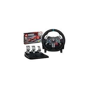 Logitech G G29 Driving Force Volant de course et pédales pour PS5, PS4, PC & Mac + LEGO Speed Champions F1 Ferrari SF-24 - Jeu de Construction avec véhicule de Course & Minifigurine