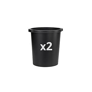Jalema 2292860990 Lot de 2 poubelles en polypropylène recyclé Noir 15 l