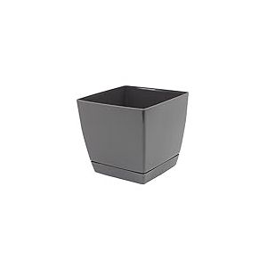 Zanvic Prosper Plast Dukp180–426U Pot de Fleurs Coubi Gris foncé 18 x 18 x 16,5 cm