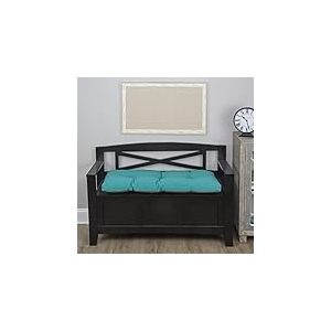Klear Vu The Gripper Omega Coussin de Banc touffeté antidérapant pour Meubles d'intérieur, Rangement d'entrée, Baie vitrée, Coin d'angle ou siège de Piano, 88 cm, 08 Bleu Sarcelle
