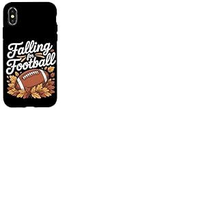 Falling for Football Automne Football Coque pour iPhone X/XS