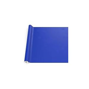 ANRO Nappe en Toile cirée, Lavable, pour Table de Jardin, extérieur et intérieur, Bord coupé, Bleue, 100 x 140 cm