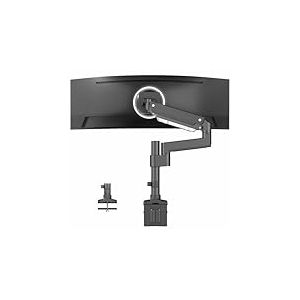 VIVO Support de Bureau &agrave; Ressort pneumatique en Aluminium de qualit&eacute; sup&eacute;rieure avec Perche d'extension | Convient pour Un &eacute;cran jusqu'&agrave; 35" (STAND-V101GT)