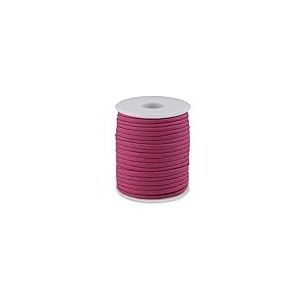cyclingcolors 1x Cordon Cordelette Tressée 4 mm 25 m polypropylène Bracelet Pendentif Bijoux Collier Laisse Lacet Ceinture décoration Couture, Mauve Rose