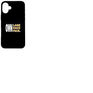 University Varsity-Gold Color OWN Lane Race Pace Jaune Coque pour iPhone 16 Plus