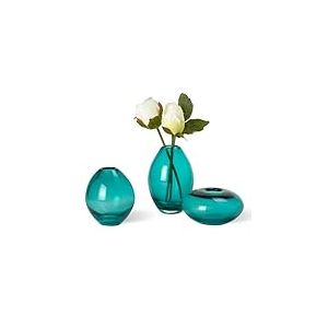 Torre & Tagus Ensemble de vases &agrave; bourgeons pour Centre de Table, Turquoise, Assortis
