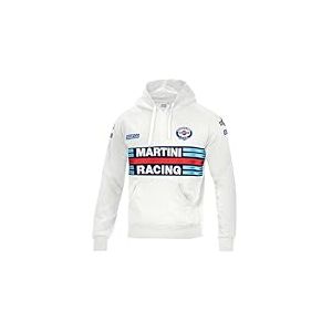 sparco Martini Racing Polo unisexe pour adulte, blanc, XL