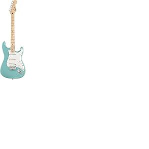 Guitare &eacute;lectrique FSR Squier Sonic&reg; Stratocaster&reg; HT, touche en &eacute;rable, pickguard blanc, Tropical Turquoise