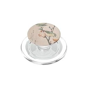 Japanese Art | Birds White-Eyes on a Branch of Peach Tree PopSockets PopGrip pour MagSafe