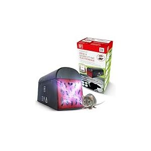 SWISSINNO Piège Électronique à Souris et Rats SuperCat - Choc Électrique Rapide et Hygiénique - Détection Intelligente avec Notification Bluetooth - Certifié CE - Fabriqué en Europe