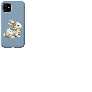 Illustration de Lapin Cottage Floral Coque pour iPhone 11