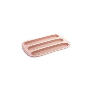 Avilia Moule à baguette en silicone résistant à la chaleur jusqu'à 230 °C, 21,6 x 36,9 x 1,8 cm, noisette